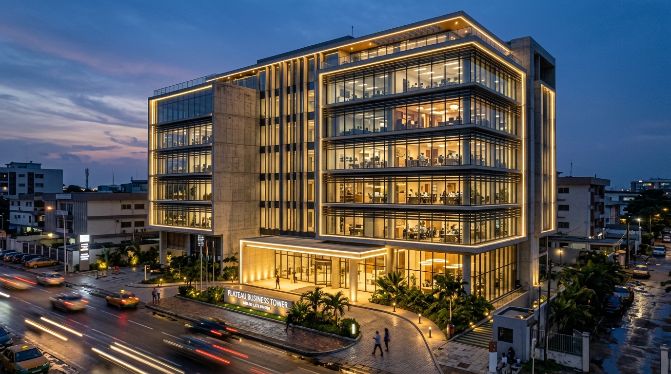 Électrification et TGBT de l'Immeuble Tertiaire Ivoire Plaza (R+6)